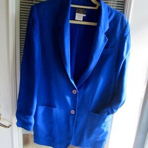 Charter Club %100 silk Blazer sz 8